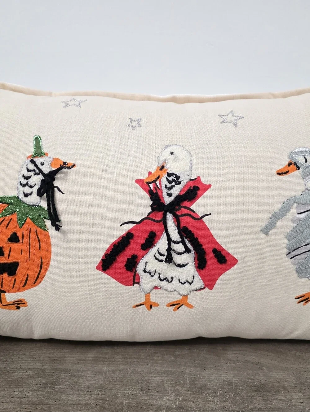 Isaac Mizrahi Halloween Goose Decorative Pillow New